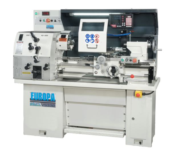 Europa eturn VS330 gap bed centre lathe from RK International The compact EUROPA eturn VS330 gap bed centre lathe