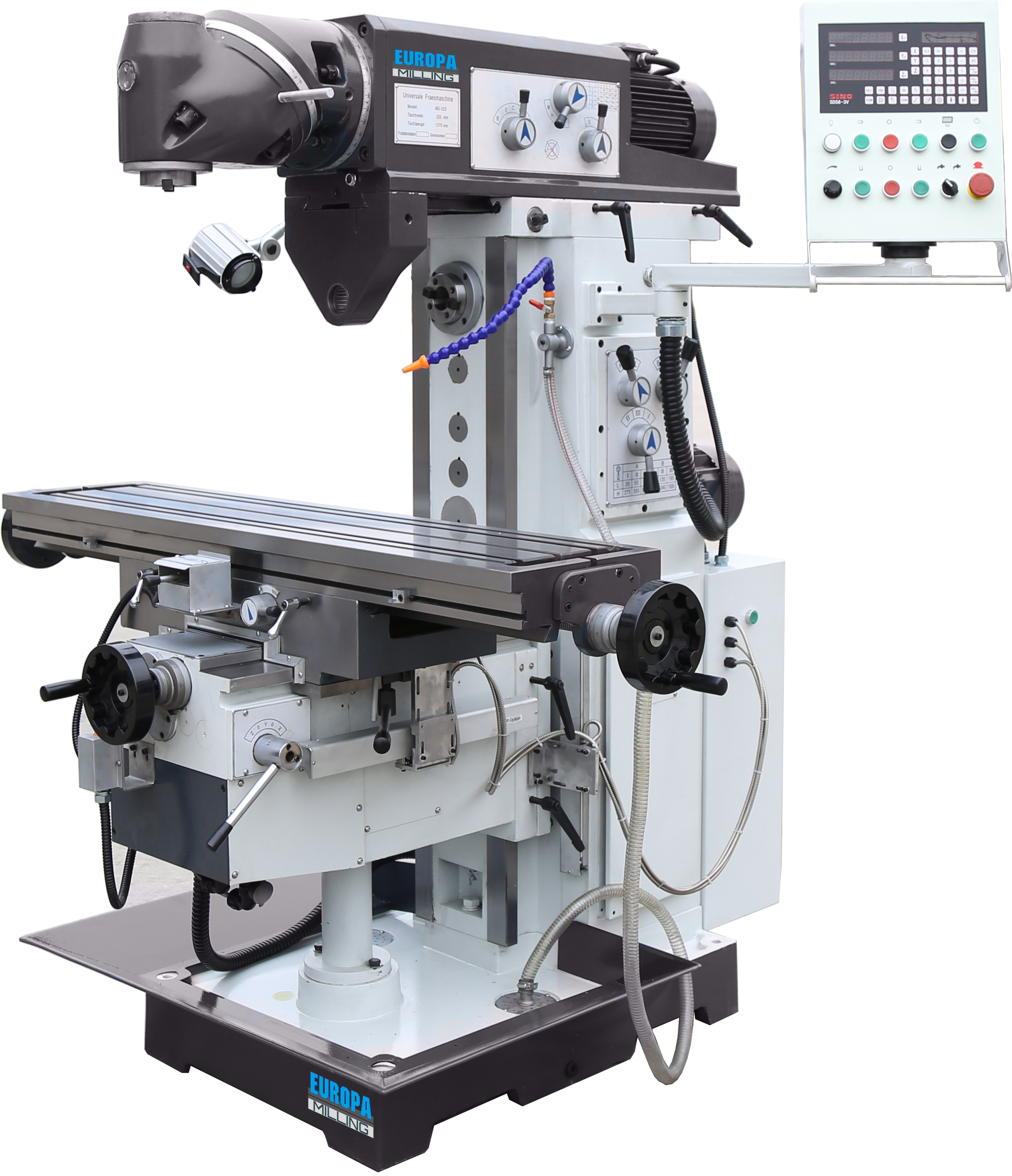 EUROPA MU-36S & MU-36SCL Ram Type Milling Machines