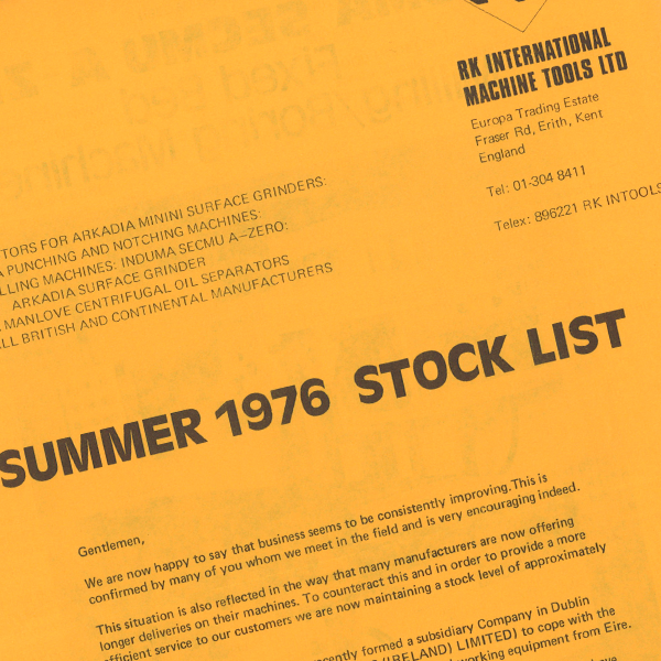 1976 RK International Stock List Download