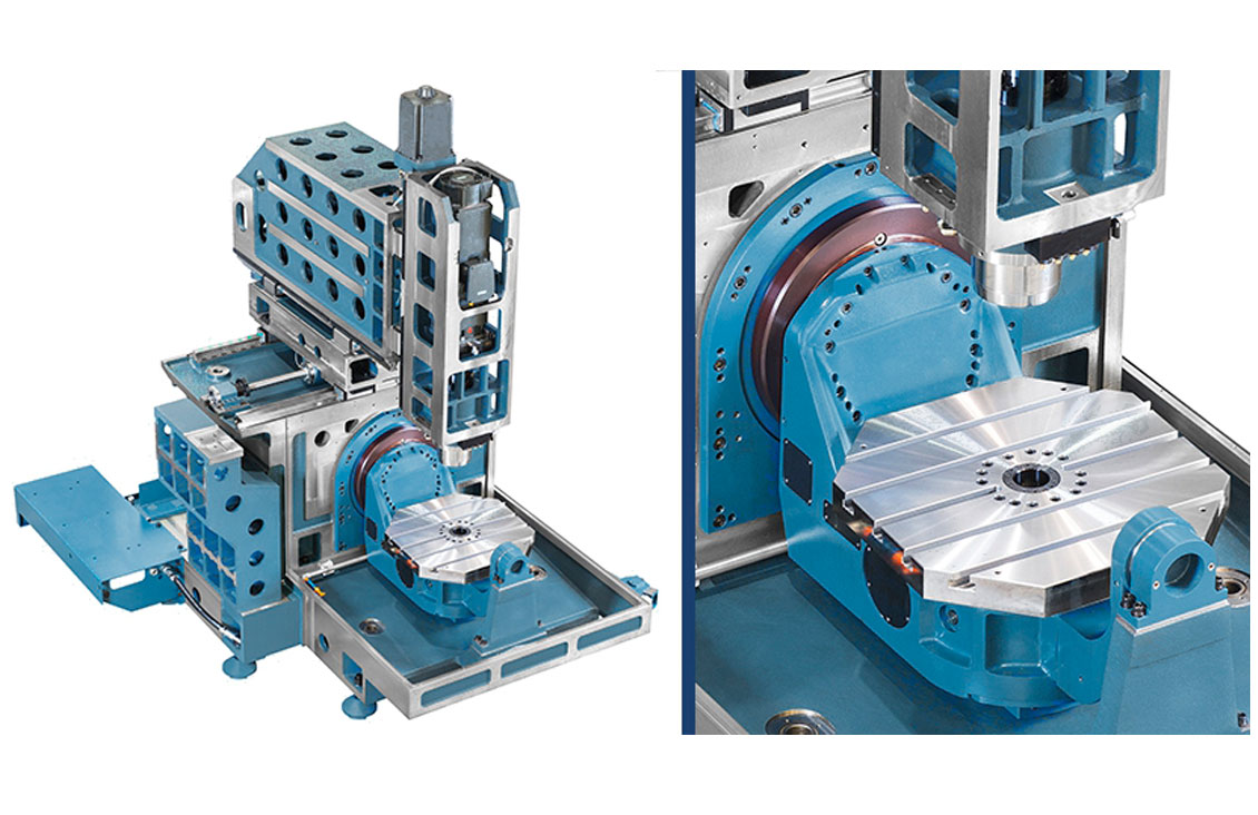 Romi DCM620 5 Axis Table Structure