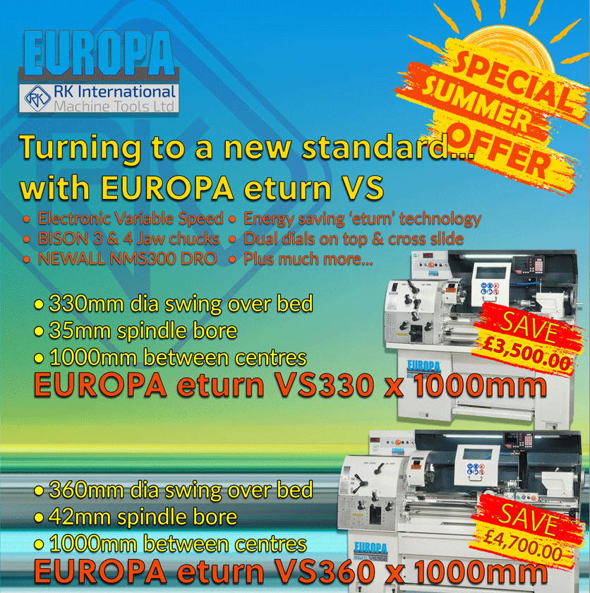 Europa eturn VS Gap Bed centre Lathes