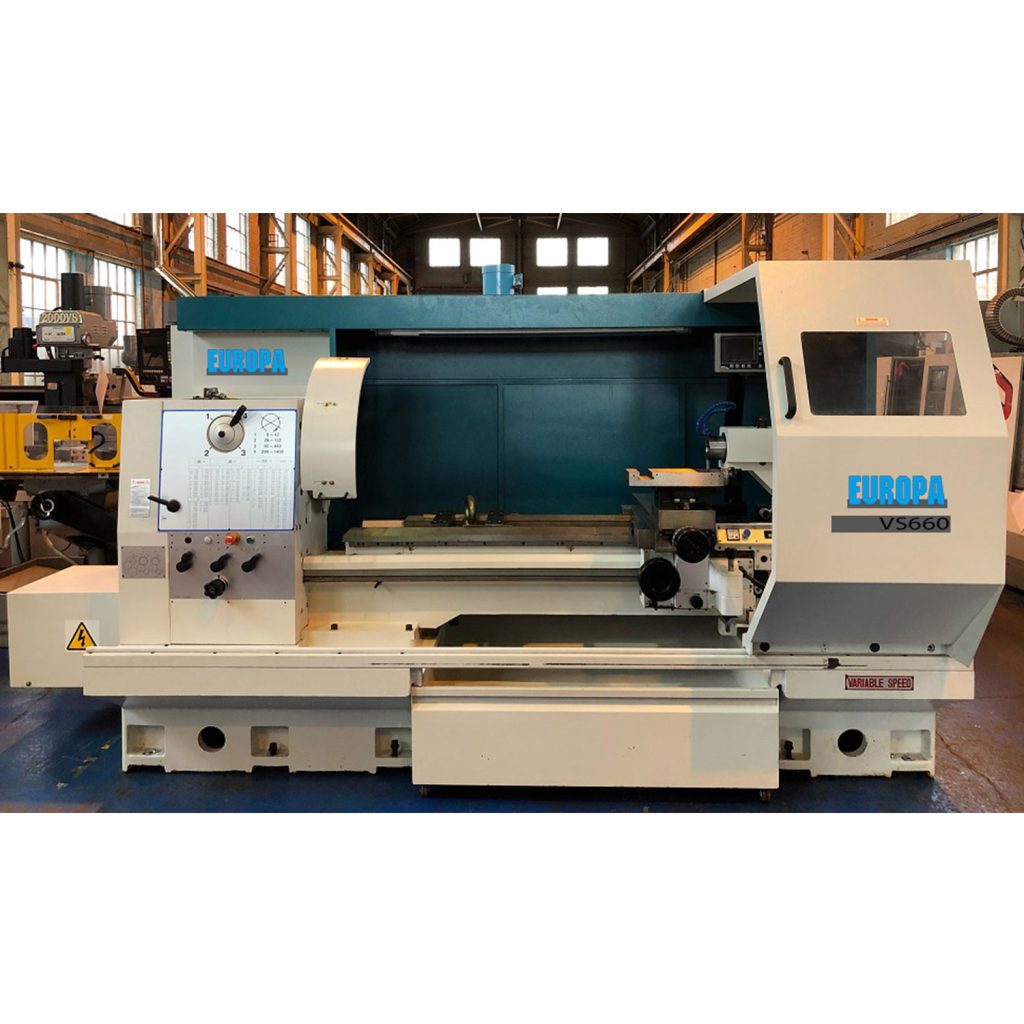 Used Europa VS660 Gap Bed Lathe